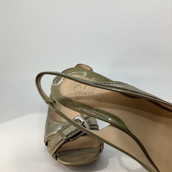 Cole Haan Golden Slingback Heels - Picture 7 of 8